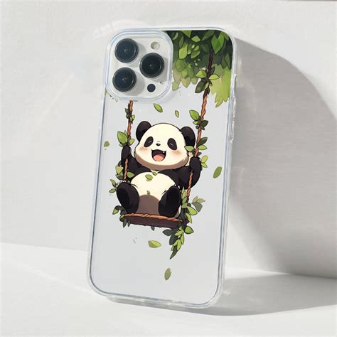 Swinging Panda Joy Clear Silicon Cover – Phone Villa