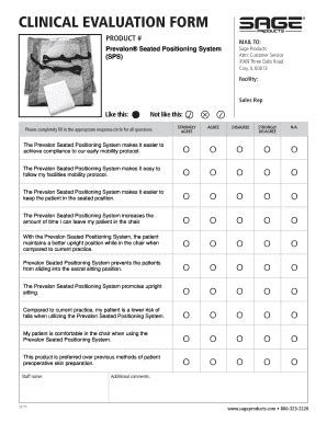 Fillable Online clinical evaluation form Fax Email Print - pdfFiller
