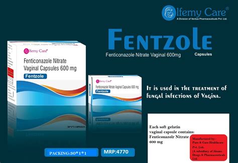 Fentzole - Fenticonazole Nitrate Vaginal Capsules 600 mg - Olfemy Care