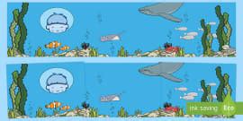 Sea Bucket Display Borders (teacher made) - Twinkl