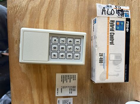 NEW Fire Burglary Instruments Inc/FBII ZR-490 WIRELESS Keypad *OLD ...