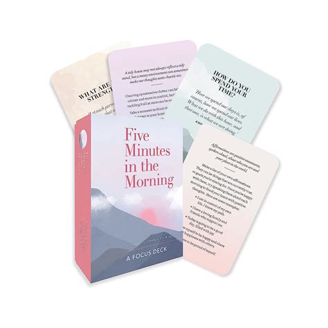 Five Minutes in the Morning: A Focus Card Deck: 50 Cards to Change Your ...