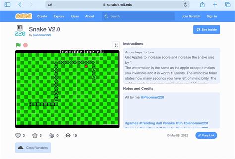 Image result for Scratch Snake Game