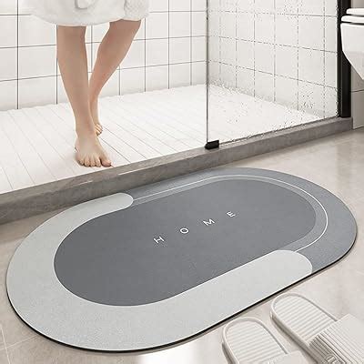 Kintota Polyester Bathroom, Oval Door Mat, Floor, Bath Mat , Carpet ...