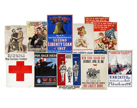 Lot - Dealer's Lot, Group of 11 First World War Posters for Liberty ...