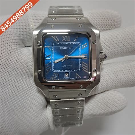 https://firstcart.in/product/cartier-santos-100-steel-blue-dial-full ...
