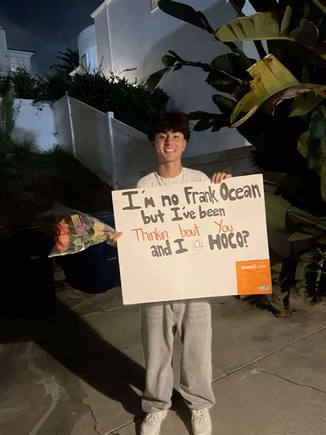 Frank Ocean Hoco | Frank ocean, Frank ocean songs, Cute homecoming ...