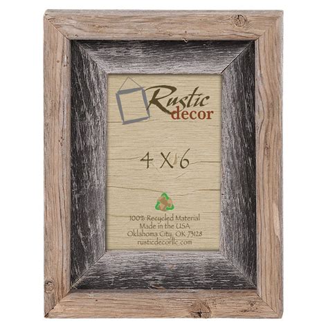 4x6 Picture Frames Signature Barnwood Reclaimed Wood Photo Frames ...