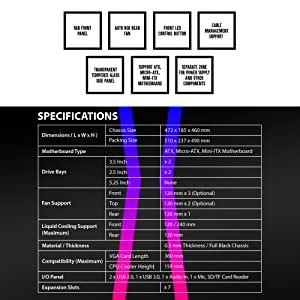 Amazon.in: Buy Ant Esports ICE-200TG Mid Tower Gaming Cabinet Computer ...