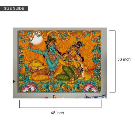 A Wondrous Journey Keralan Style Canvas Wall Art (48 x 36 Inches ...