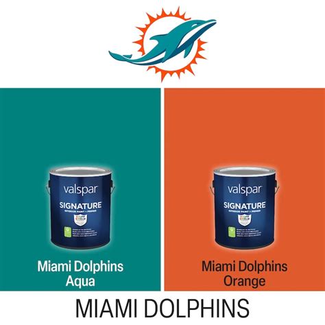 Shop Valspar Miami Dolphins Paint Project Kit at Lowes.com
