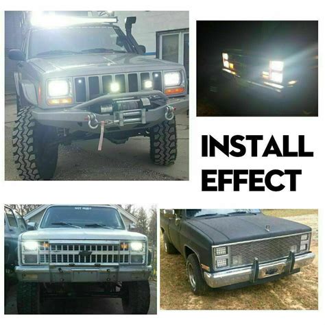 4X DOT Approved 4x6 LED Headlights Beam DRL for | Ubuy India