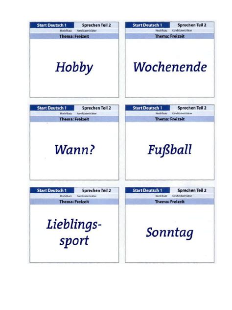 A1 Sprechen Teil 2 Practice 的图像结果