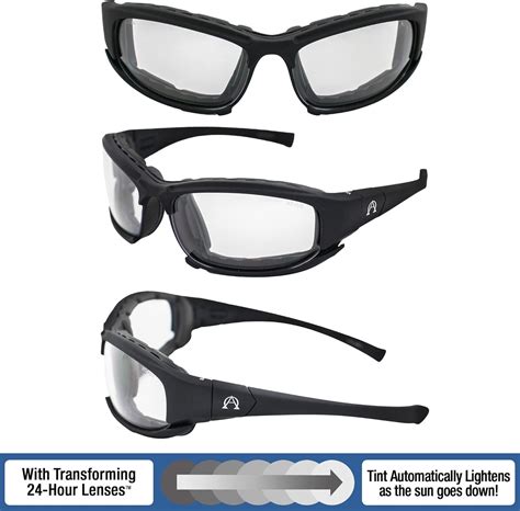 Buy Alpha Omega 3 Motorcycle Sunglasses Foam Padded Riding Safety ...