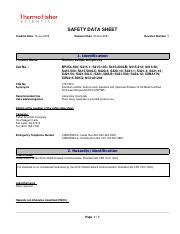 Sodium Sulfate Anhydrous: Safety Data Sheet, Hazards, and | Course Hero