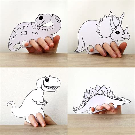 Dinosaur Finger Puppets Printable Free at Patricia Henderson blog