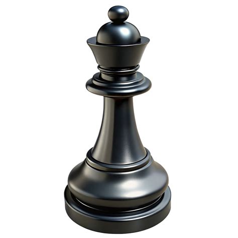 Black Queen Chess Piece 3d Graphic 45686428 PNG