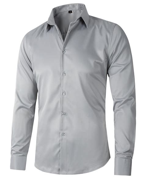 Snapklik.com : Beninos Mens Long Sleeve Slim Fit Dress Shirts