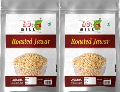 90's MILL Roasted Diet Jowar Puffs Sorghum Puffs Pearl Jowar Oil Free ...