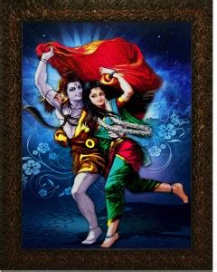 Indianara LORD SHIVA AND GODDESS PARVATI Painting (2836) Digital ...