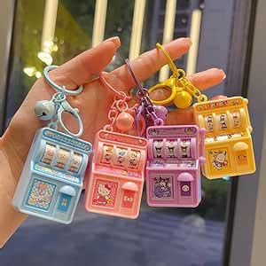 RK Sales Mini Claw Machine Keychain Slot Toy, Slot Machine Key Chains ...
