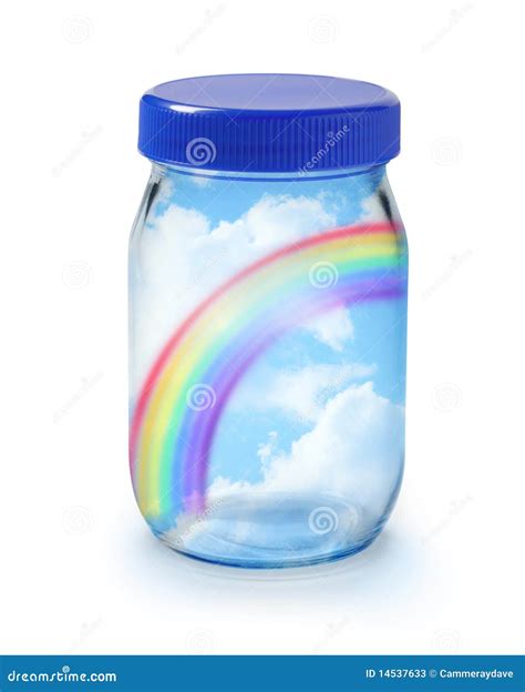 Rainbow in a Jar stock image. Image of optimism, desire - 14537633