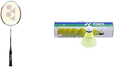 Buy Yonex Carbonex 8000 Plus Strung Badminton Racquet (White/Red, G4 ...