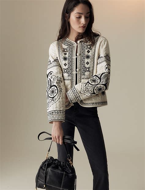 Buy Pure Cotton Embroidered Short Jacket at Marks & Spencer