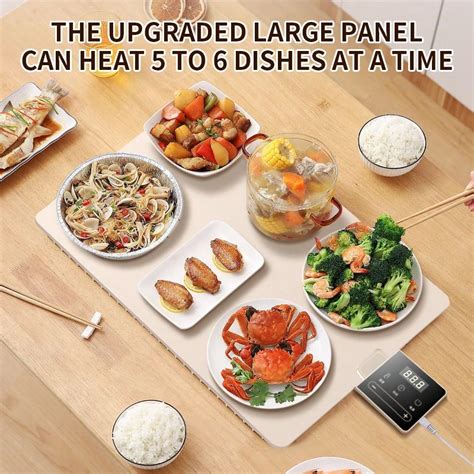 Plato eléctrico para calentar en casa, con calentamiento rápido y ...
