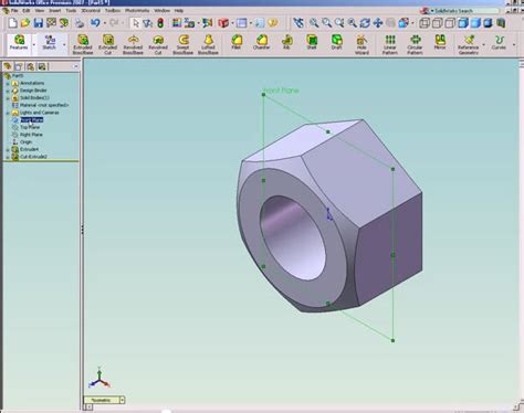 Image result for SolidWorks Tutorials to Draw a Nut