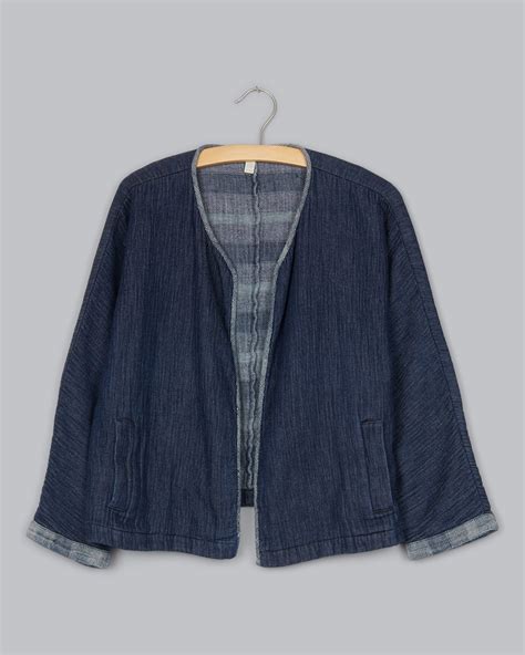 Organic Cotton Indigo Doubleweave Jacket – Eileen Fisher Renew