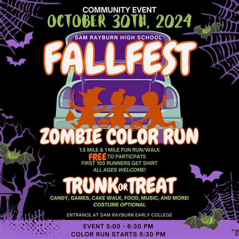 Rayburn Fallfest Color Run & Trunk or Treat, 2121 Cherrybrook Ln ...