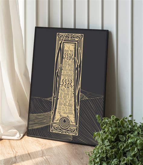 Dune - Bene Gesserit Litany Against Fear Obelisk - Large Print, Heavy ...