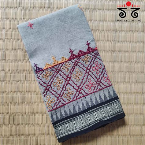 Lambani Handembroidery On Ponduru Blouse Fabric – Spatika Clothing