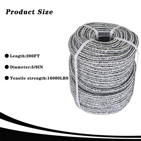 High Strength Utility Rope Arborist Bull Rope | High Strength Polyester ...