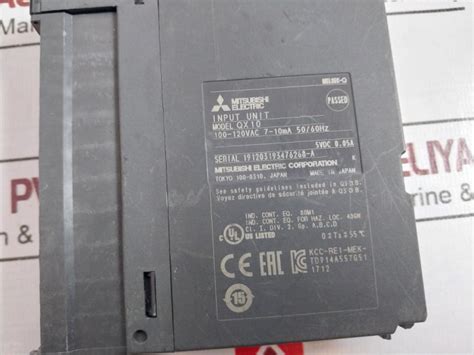 Mitsubishi Electric Melsec-q Qx10 Input Unit 100-120Vac 7-10Ma 50/60Hz ...