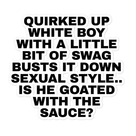 Quirked up White Boy Sticker - Etsy