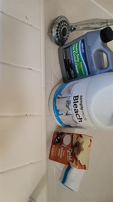 tried steam pressure, grout cleaner, as well as bleach + baking soda ...