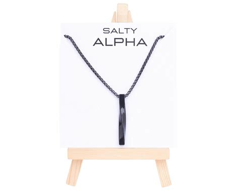 SALTY Alpha Collier Neck Chain for Men & Boys | Stainless Steel | Long ...