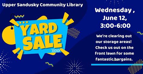 Yard Sale, 301 N Sandusky Ave, Upper Sandusky, OH, United States, Ohio ...