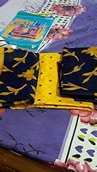 Rajnandini Women's Cotton Unstitched Salwar Suit (JOPLVSM4002J_Yellow ...