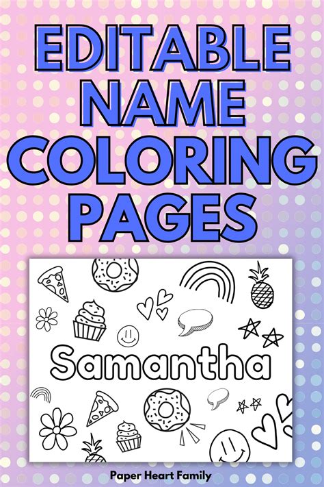 Personalized Name Coloring Pages