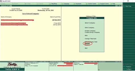How to Take Back Up & Restore Files in Tally - Stellar Data Recovery