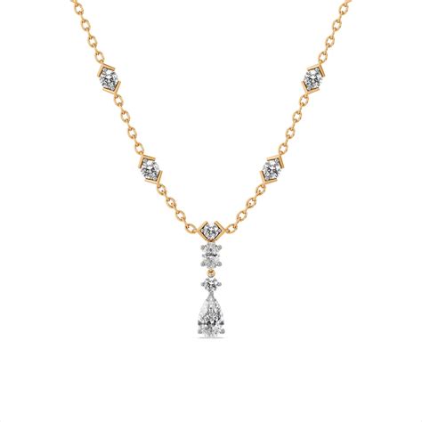 Luminous 9KT Gold Laboratory Grown Diamond Necklace – PALMONAS