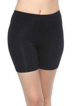 Buy SOIE Mid Rise Breathable Cotton Spandex Knee Length Cycling Shorts ...