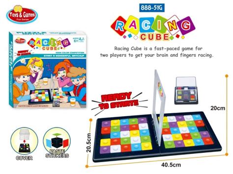 Racing Puzzle Cube Classic Fast-Paced Strategy Sequence Board Game for ...