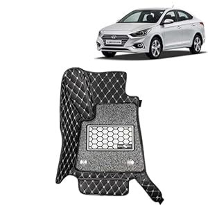 KINGSWAY® Verna 7D Car Mat for (Year 2017 to 2019), Compatible with ...