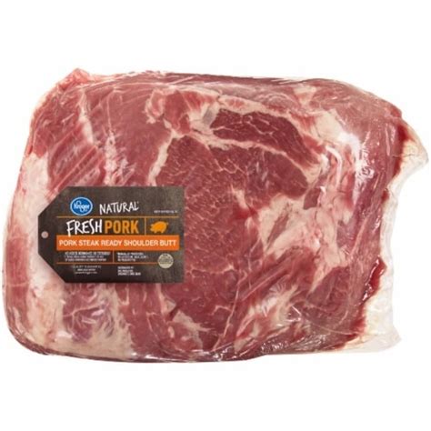 Kroger Pork Steak Ready Shoulder Butt (1 lb) Delivery or Pickup Near Me ...