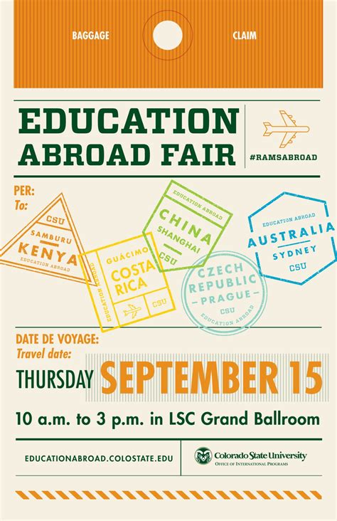 CSU to host 2016 Education Abroad Fair Sept. 15 | Colorado State University