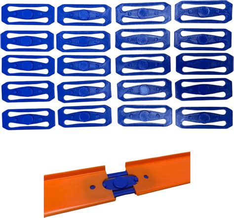 TechConnext Set of 20 Blue 3D Printed Track Connectors India | Ubuy